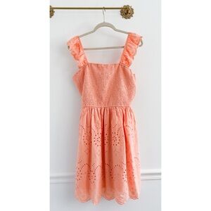 Baltic Born Eyelet Coral Pink Mini Dress